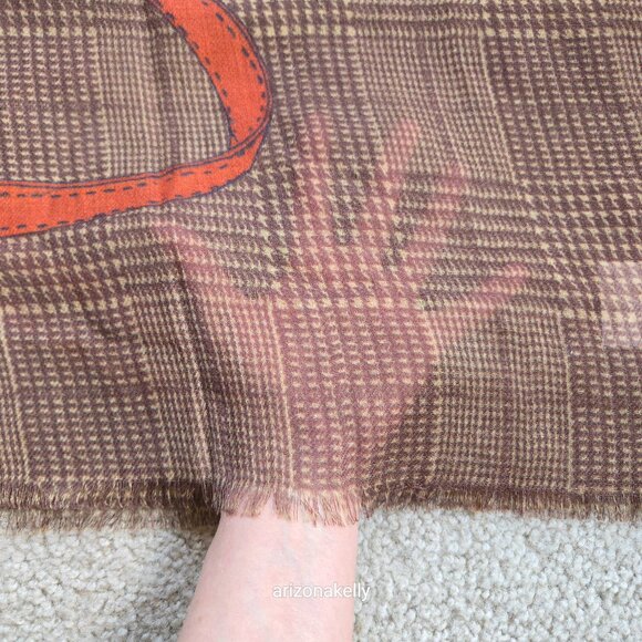 NWT Ralph Lauren Wool Lightweight Scarf Equestrian - Picture 9 of 9